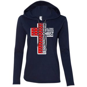 Gorgeous I Can Do All Things Through Christ New England Patriots T Shirts