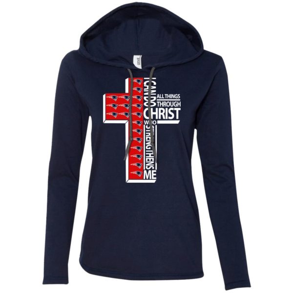 Gorgeous I Can Do All Things Through Christ New England Patriots T Shirts