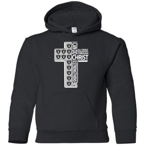 Gorgeous I Can Do All Things Through Christ Oakland Raiders T Shirts