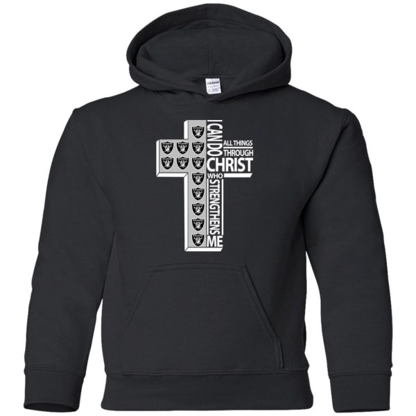 Gorgeous I Can Do All Things Through Christ Oakland Raiders T Shirts