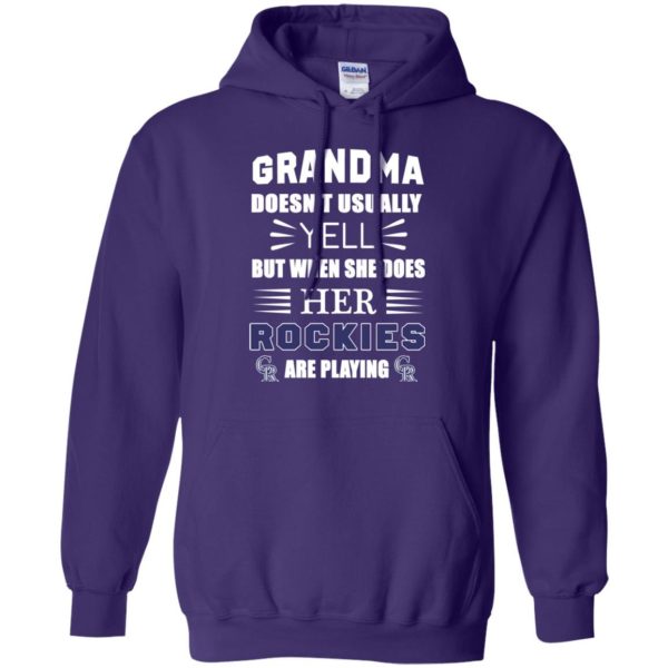 Grandma Doesn'T Usually Yell Colorado Rockies T Shirts