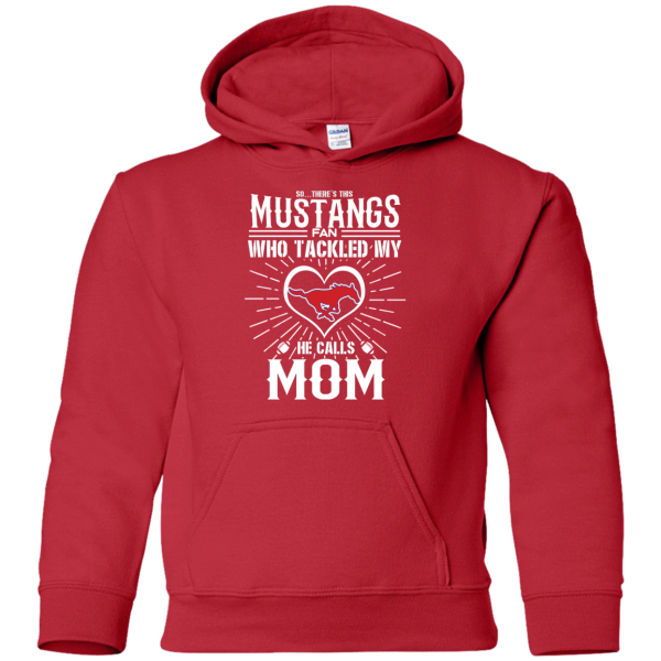 He Calls Mom Who Tackled My Smu Mustangs T Shirts