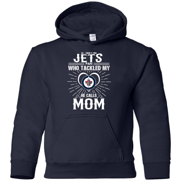 He Calls Mom Who Tackled My Winnipeg Jets T Shirts