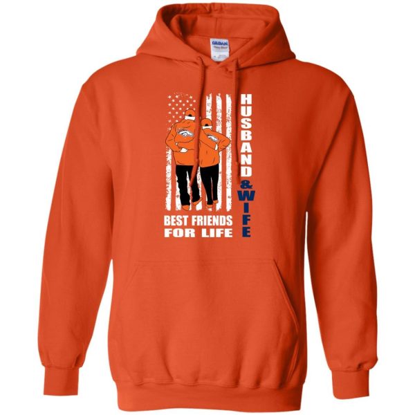 Husband And Wife Best Friends For Life Denver Broncos T Shirt