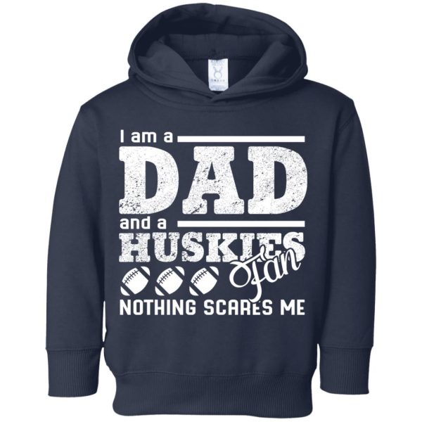I Am A Dad And A Fan Nothing Scares Me Connecticut Huskies T Shirt