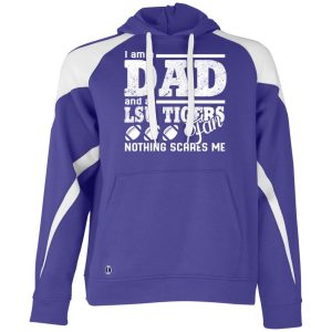I Am A Dad And A Fan Nothing Scares Me Lsu Tigers T Shirt