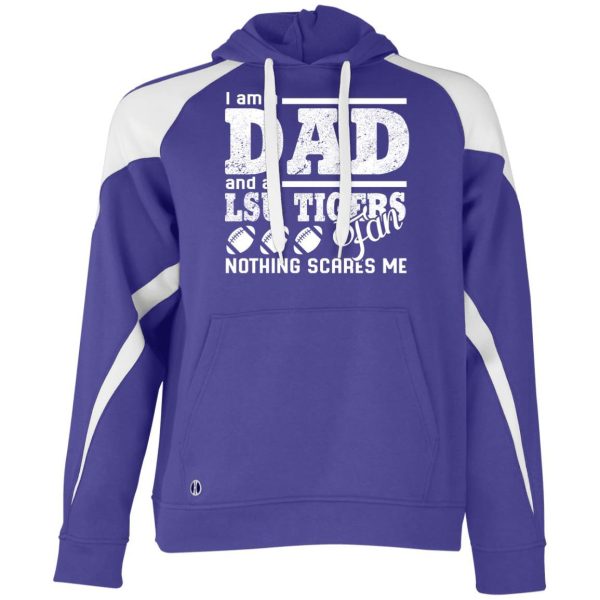 I Am A Dad And A Fan Nothing Scares Me Lsu Tigers T Shirt