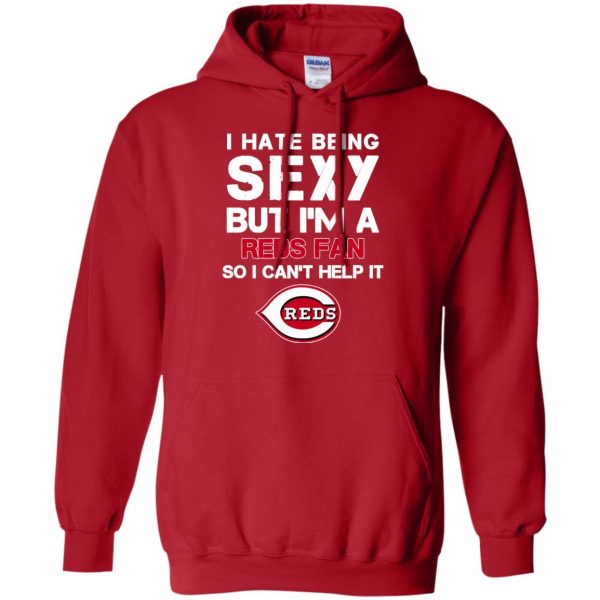 I Hate Being Sexy But I'M Fan So I Can'T Help It Cincinnati Reds Red T Shirts