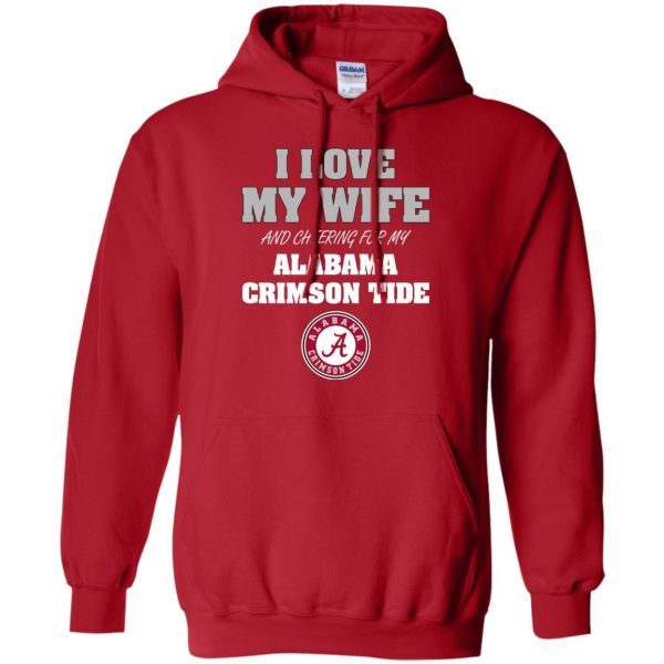 I Love My Wife And Cheering For My Alabama Crimson Tide T Shirts