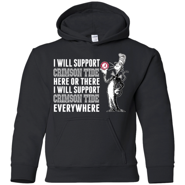 I Will Support Everywhere Alabama Crimson Tide T Shirts