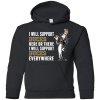 I Will Support Everywhere Anaheim Ducks T Shirts
