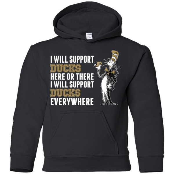 I Will Support Everywhere Anaheim Ducks T Shirts