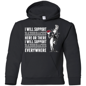 I Will Support Everywhere Arkansas Razorbacks T Shirts