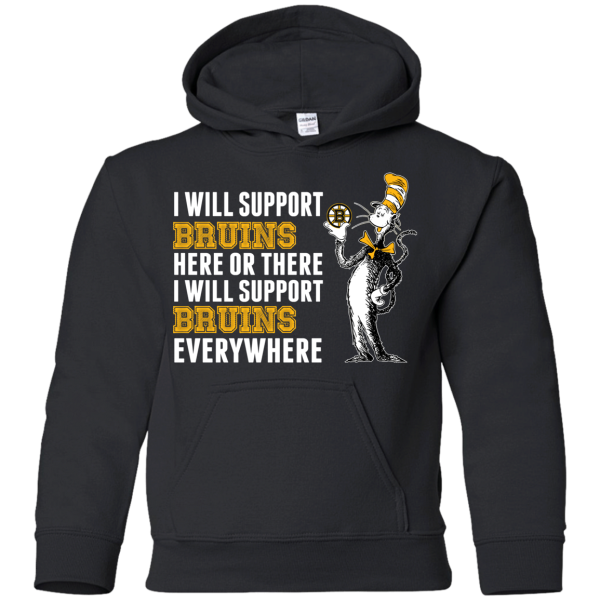 I Will Support Everywhere Boston Bruins T Shirts
