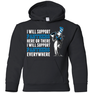 I Will Support Everywhere Carolina Panthers T Shirts