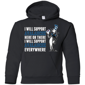 I Will Support Everywhere Colorado Avalanche T Shirts