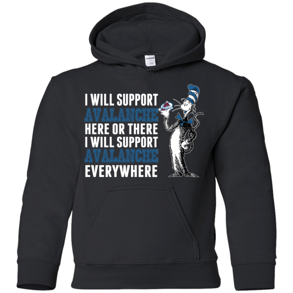 I Will Support Everywhere Colorado Avalanche T Shirts
