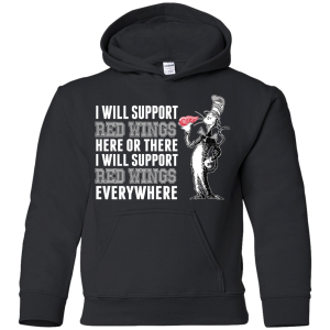 I Will Support Everywhere Detroit Red Wings T Shirts