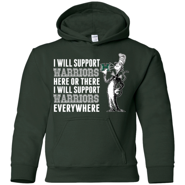 I Will Support Everywhere Hawaii Rainbow Warriors T Shirts