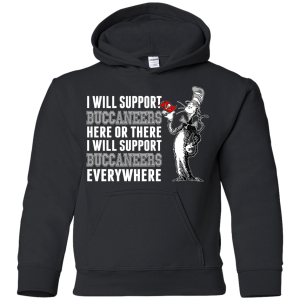 I Will Support Everywhere Tampa Bay Buccaneers T Shirts
