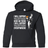 I Will Support Everywhere Tennessee Volunteers T Shirts