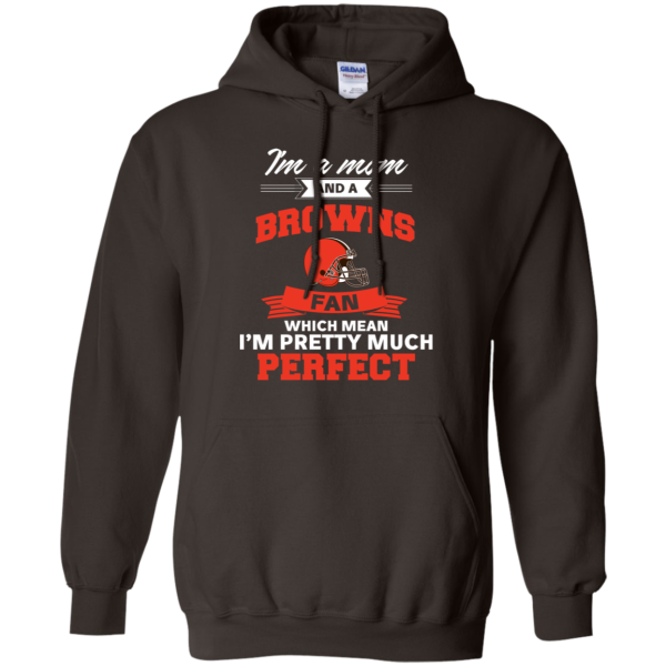 I'M A Mom And A Cleveland Browns Fan T Shirt