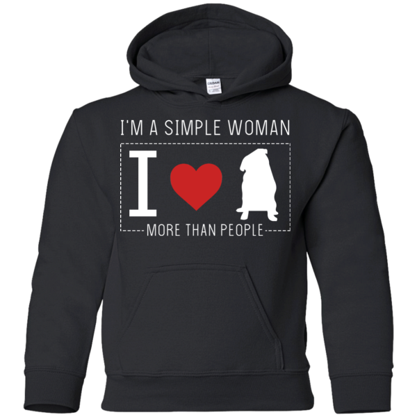 I'M A Simple Woman - Pug T Shirts