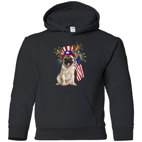 Independence Day Pug T Shirts