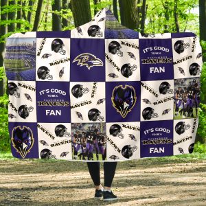 It'S Good To Be A Baltimore Ravens Fan Hooded Blanket