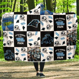 It'S Good To Be A Carolina Panthers Fan Hooded Blanket