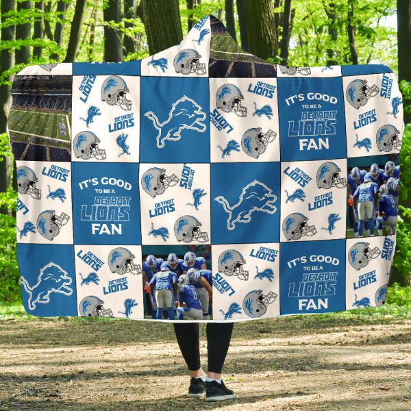 It'S Good To Be A Detroit Lions Fan Hooded Blanket
