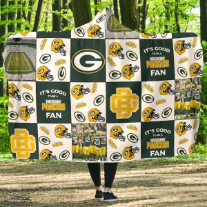 It'S Good To Be A Green Bay Packers Fan Hooded Blanket