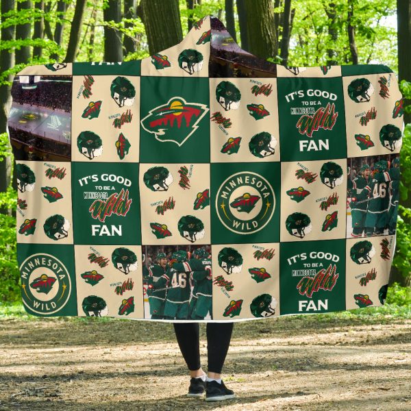 It'S Good To Be A Minnesota Wild Fan Hooded Blanket