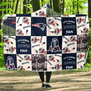 It'S Good To Be A New England Patriots Fan Hooded Blanket