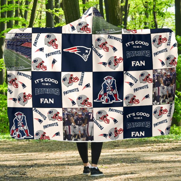 It'S Good To Be A New England Patriots Fan Hooded Blanket