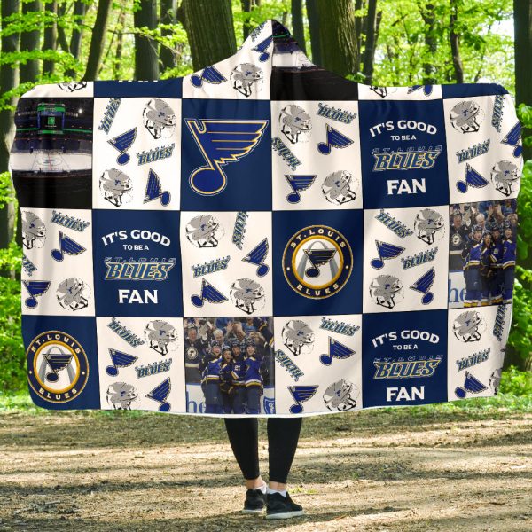 It'S Good To Be A St. Louis Blues Fan Hooded Blanket