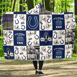 It'S Good To Be An Indianapolis Colts Fan Hooded Blanket