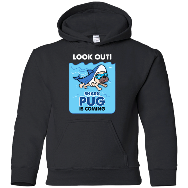 Look Out Shark Pug Is Coming T Shirts