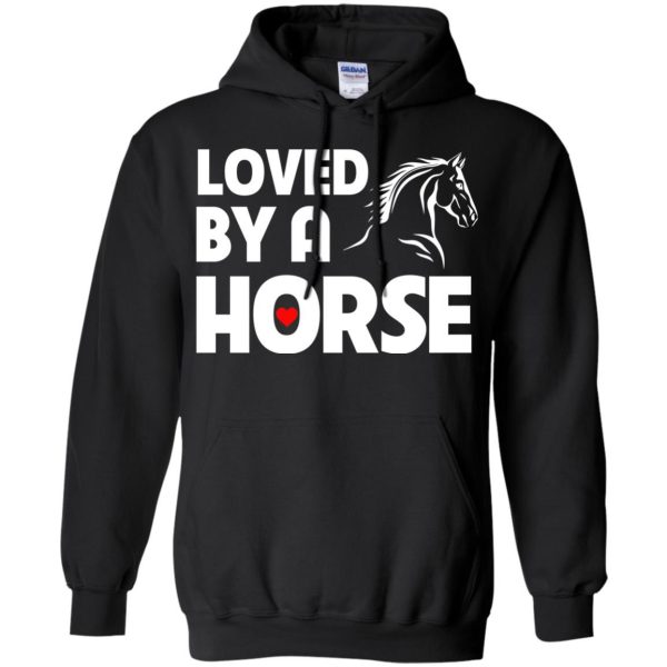 Loved By A Horse  Horse Tshirt For Equestrian Gift Tee Shirt