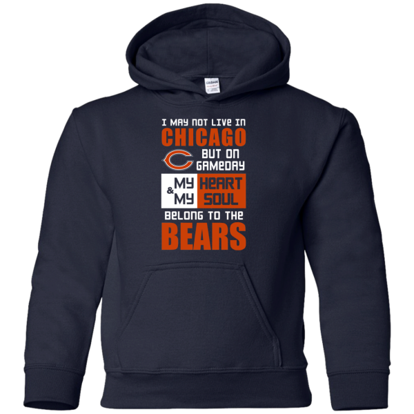 My Heart And My Soul Belong To The Chicago Bears T Shirts