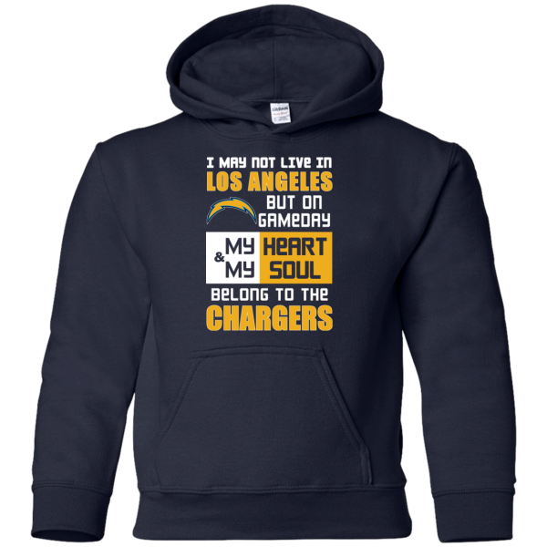 My Heart And My Soul Belong To The Los Angeles Chargers T Shirts