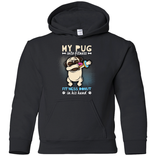 My Pug Into Fitness Donut Pug T Shirts