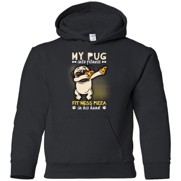 My Pug Into Fitness Pizza Pug T Shirts