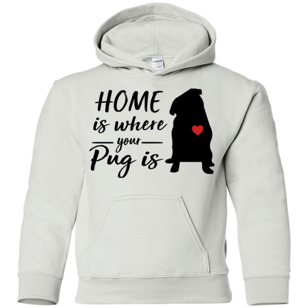 Nice Pug T Shirts - Home Is Where Your Pug Is