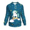 Pink Princess Unicorn All Over Printed Hoodies