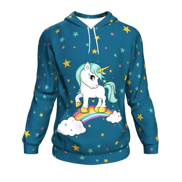 Pink Princess Unicorn All Over Printed Hoodies