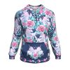 Pink Rose Pattern Unicorn All Over Printed Hoodies