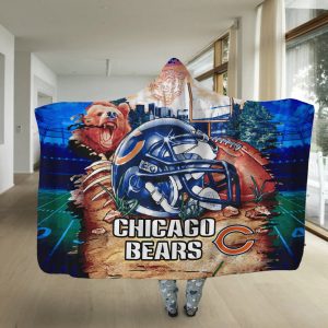 Pro Shop Chicago Bears Home Field Advantage Hooded Blanket
