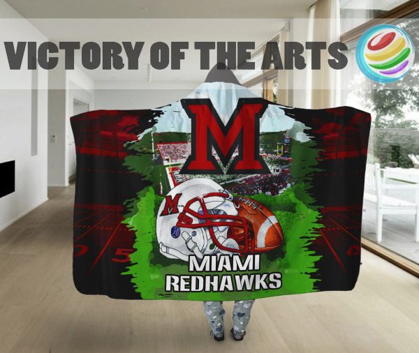 Pro Shop Miami Redhawks Home Field Advantage Hooded Blanket