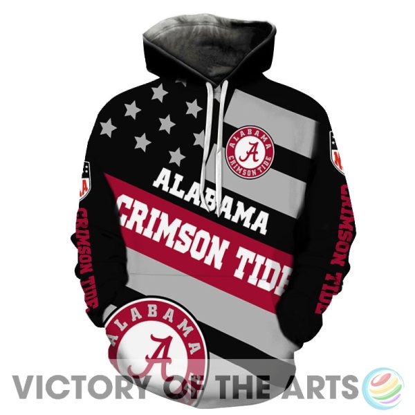 Proud Of American Stars Alabama Crimson Tide Hoodie